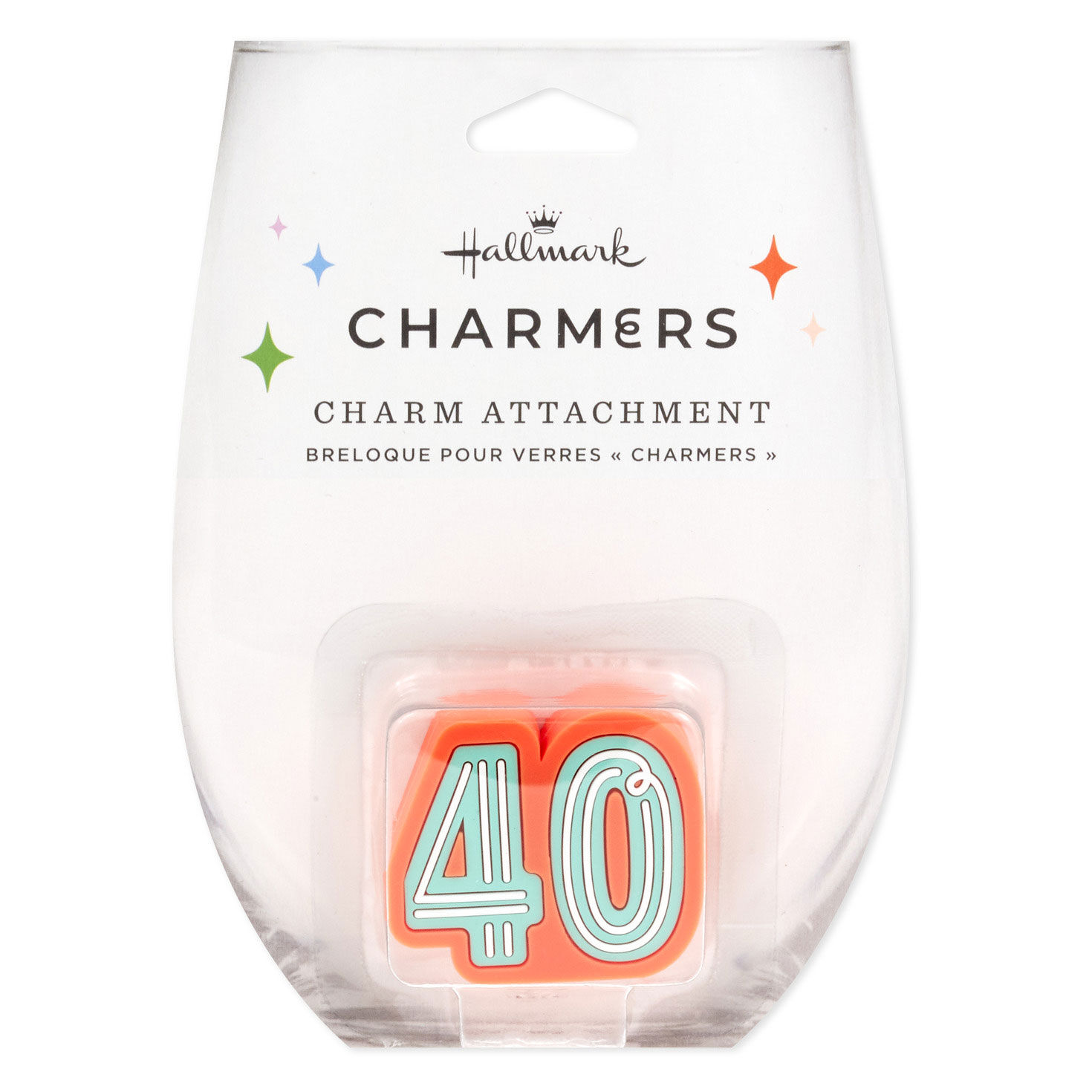 Charmers 40th Birthday Silicone Charm, , large image number 5