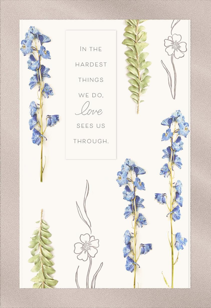 Love Sees Us Through Care and Concern Card