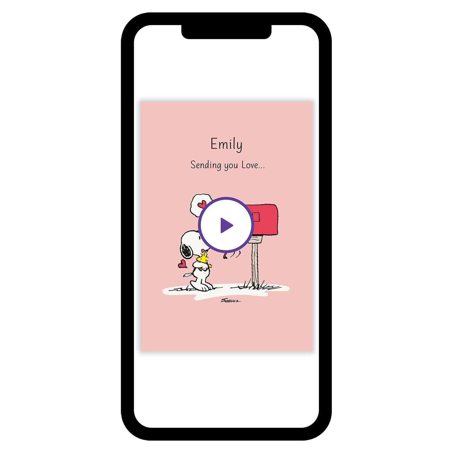 Peanuts&reg; Snoopy Sending Love Custom Card, , large image number 7