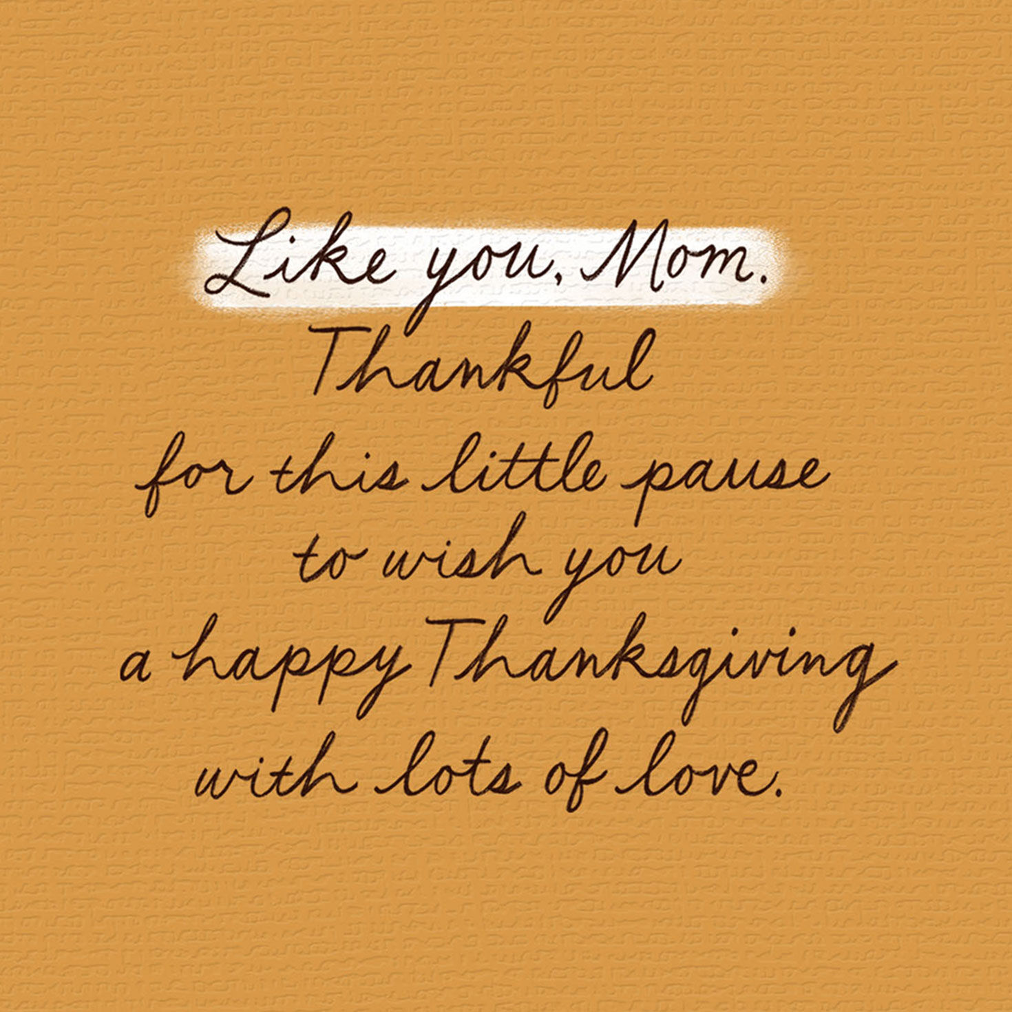 Love and Gratitude Thanksgiving Card for Mom for only USD 3.99 | Hallmark