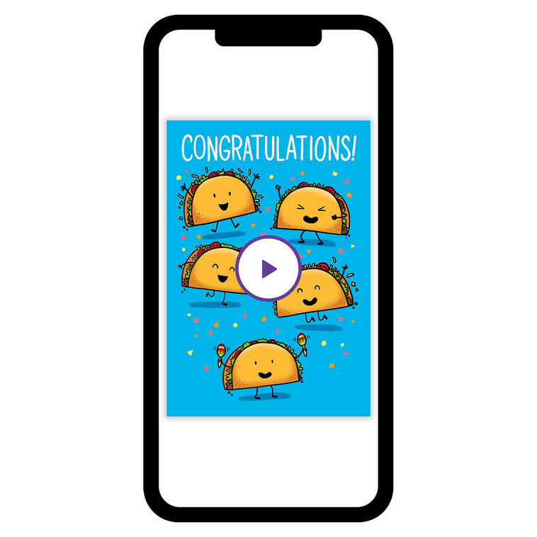 Party Tacos Funny Congratulations eCard