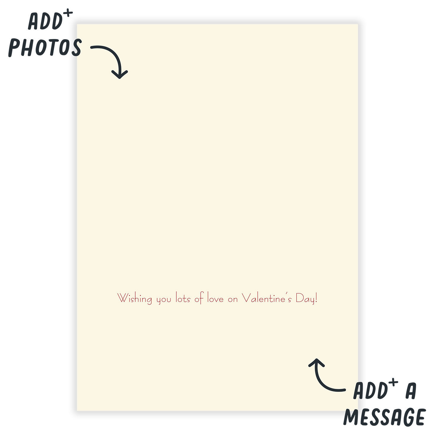 Personalized Happy Heart Day Valentine's Day Photo Card  image number 3