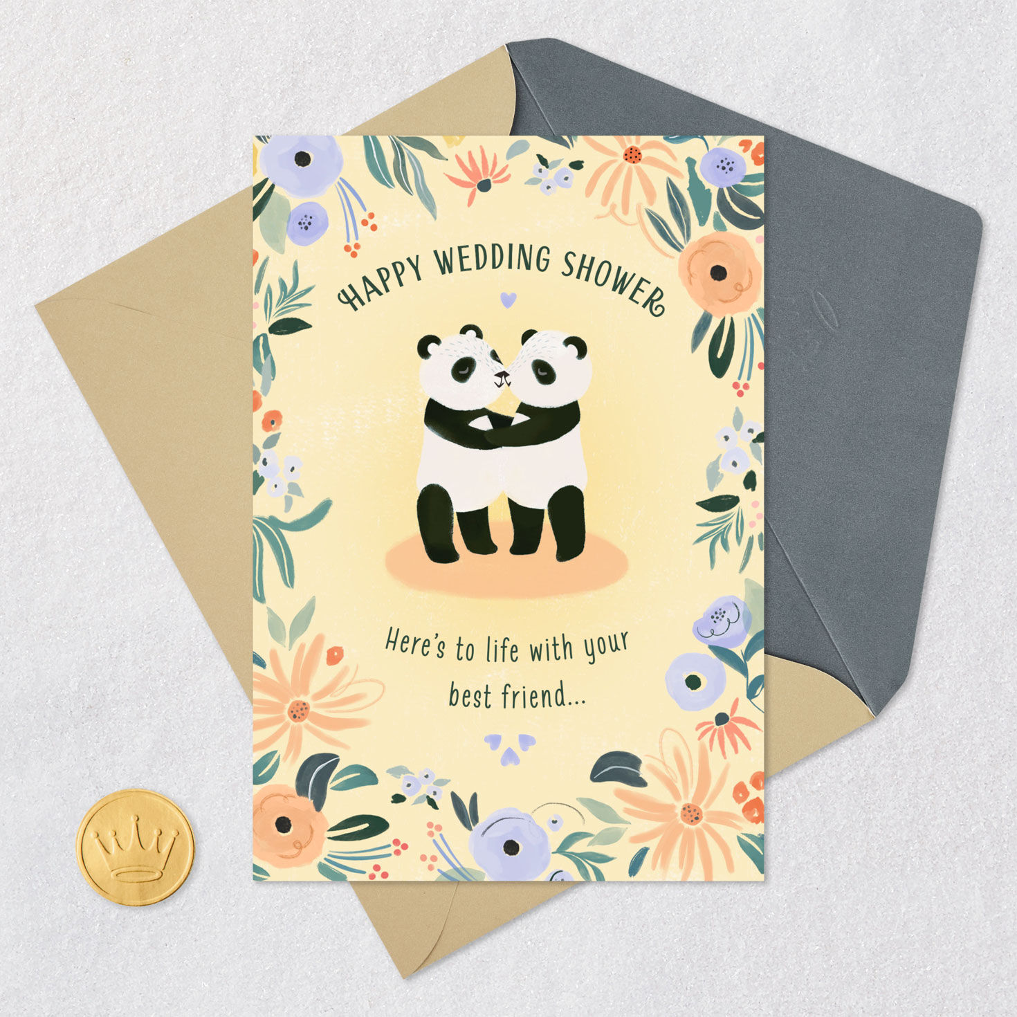 Here's to Life With Your Best Friend Wedding Shower Card, , large image number 5