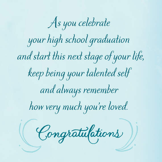 You Make the World a Better Place High School Graduation Card for Granddaughter, , large image number 2