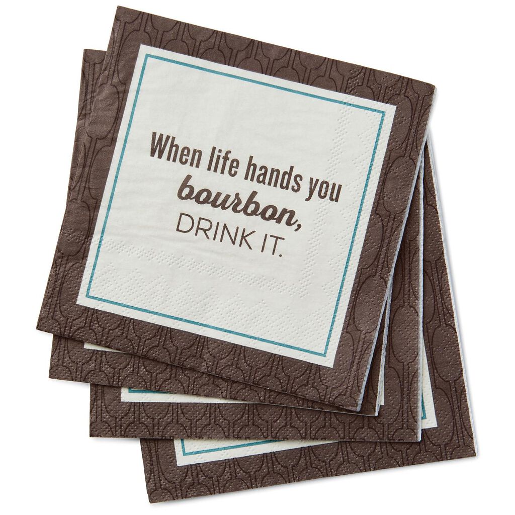 Drink Bourbon Cocktail Napkins, Pack of 20 Party Tableware Hallmark