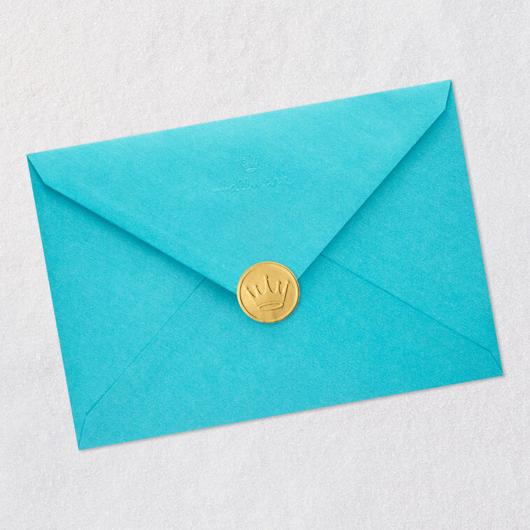 Cupcake, Gifts and Party Hat Belated Birthday Card Envelope Back with Seal image number 8