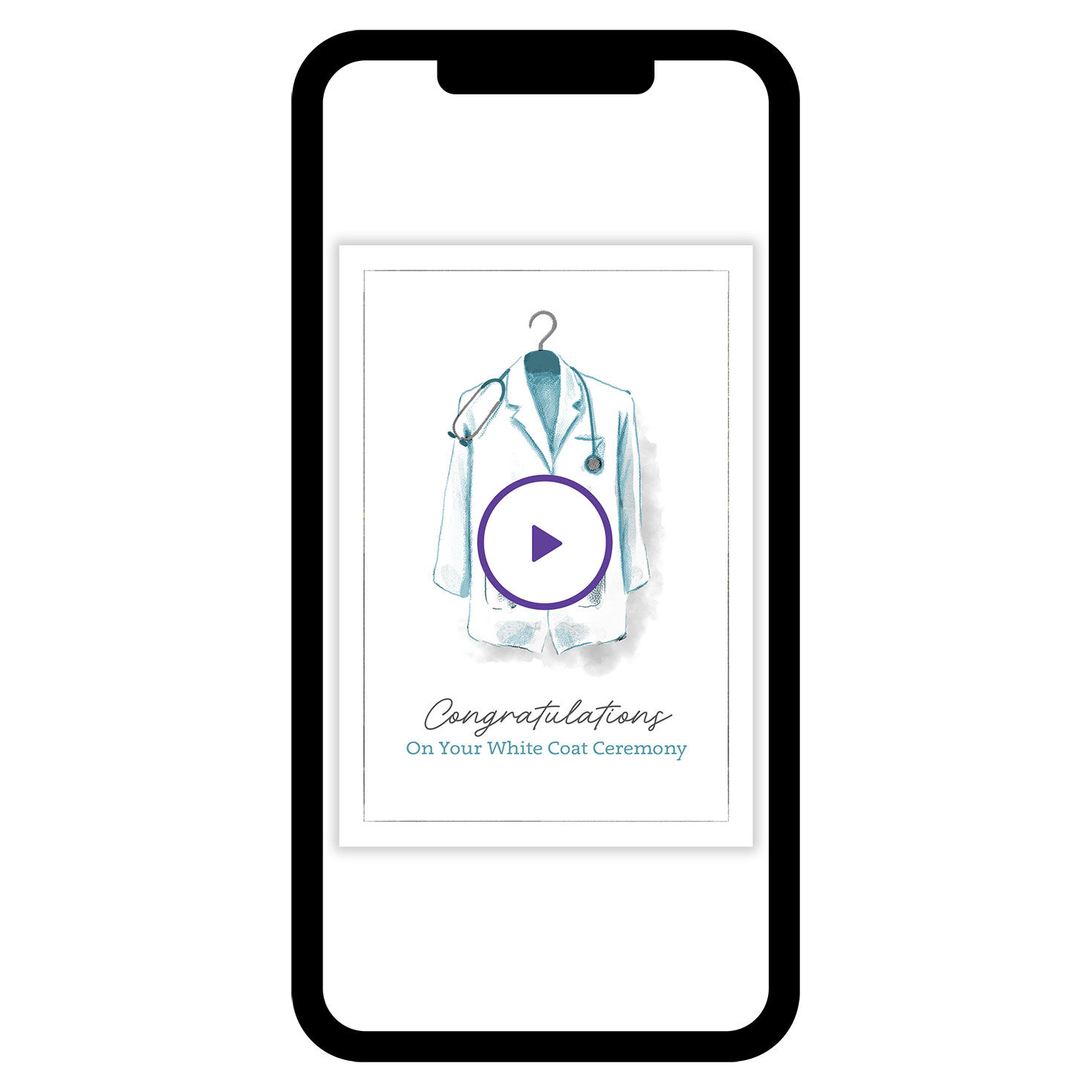 White Coat Ceremony Custom Congratulations eCard