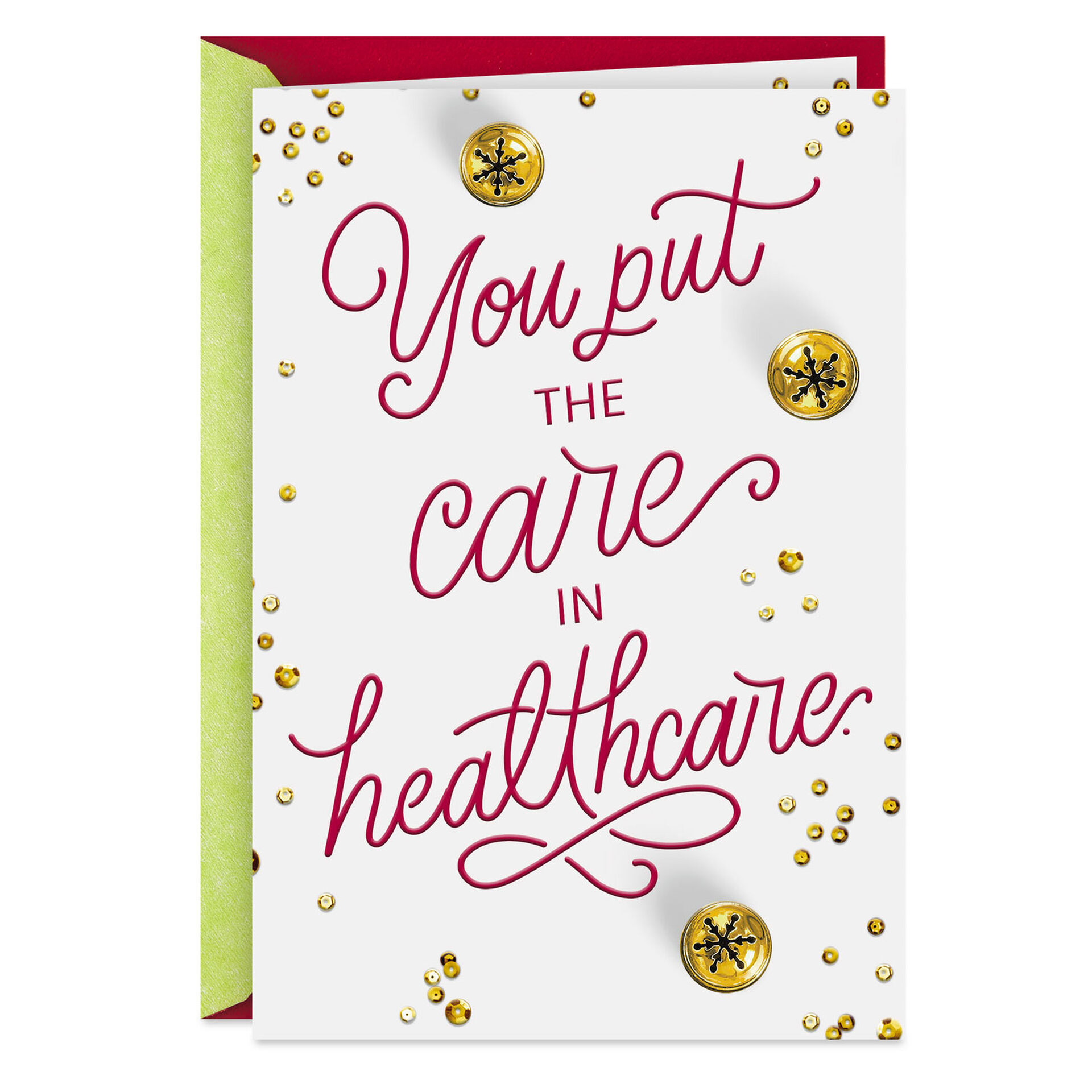 Thanks for Help and Healing Christmas Card for Healthcare Professional