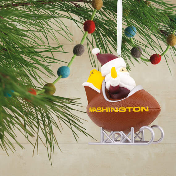 NFL Washington Santa Football Sled Hallmark Ornament, , large image number 2