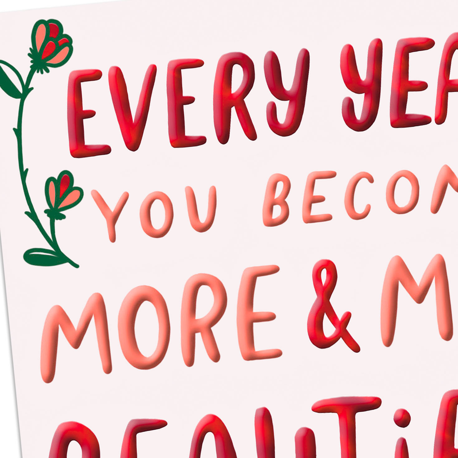 Beautiful Bitch Flowers Funny Birthday Card for Her  image number 4