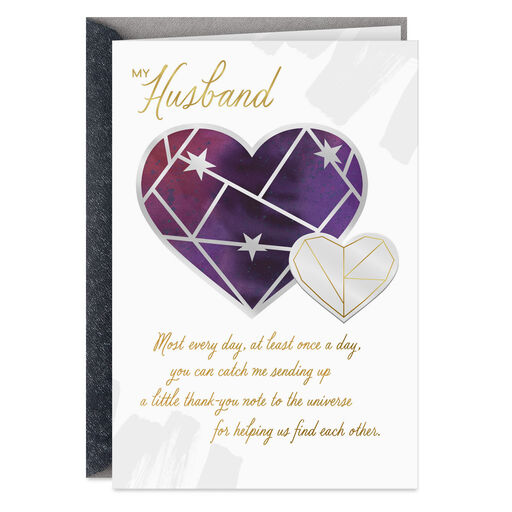 Happy My Heart Found You Valentine's Day Card for Husband, 