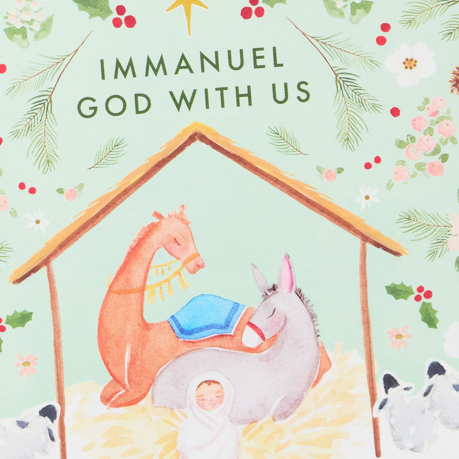 Nativity Scene DaySpring Religious Christmas Cards front detail image number 5