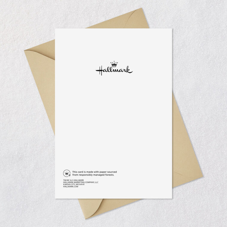 House and Trees Across the Miles Thanksgiving Card Card Back with Envelope image number 7