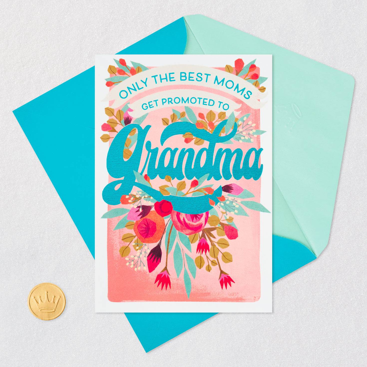 Only the Best Moms Get Promoted to Grandma New Baby Card for only USD 2.99 | Hallmark