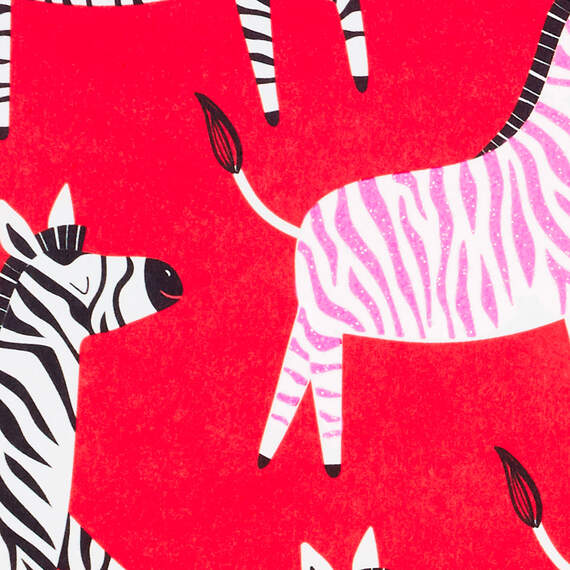 Special You Pink Zebra Valentine's Day Card, , large image number 4