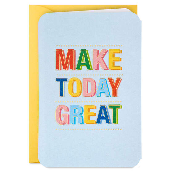 3.25" Mini Make Today Great Blank Card, , large image number 2