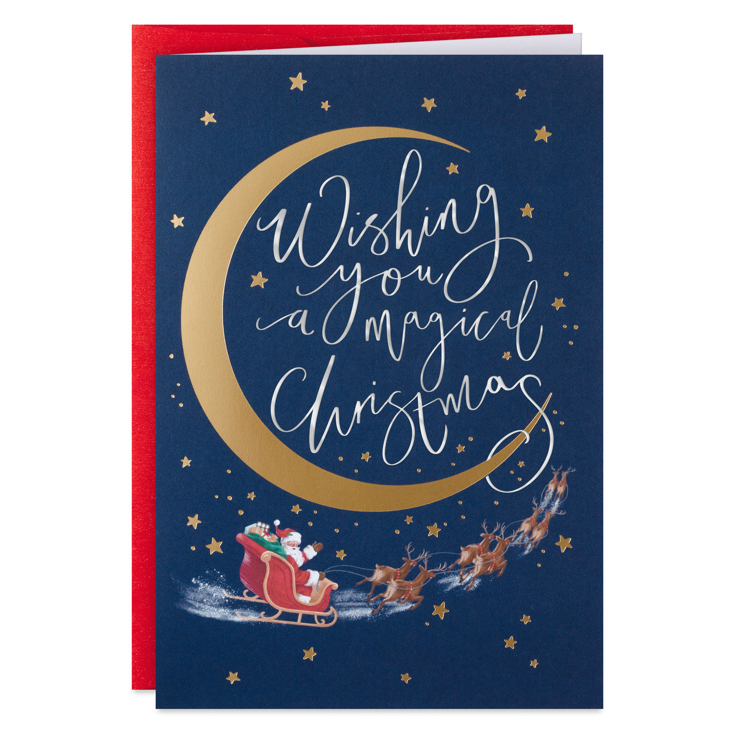 Santa and Crescent Moon Boxed Christmas Cards, Pack of 16, , large image number 2