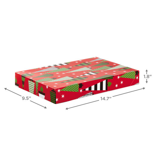 Assorted 12-Pack Designed Christmas Shirt Boxes, 