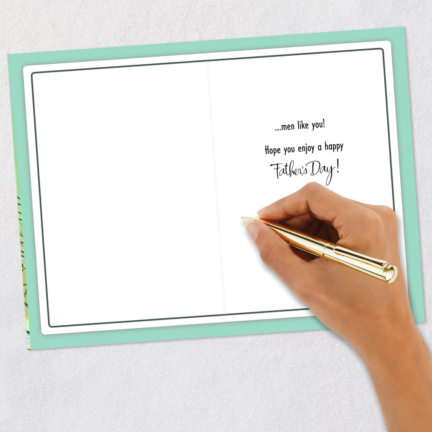 Celebrating Great Men Like You Father's Day Card for Family, , large image number 6