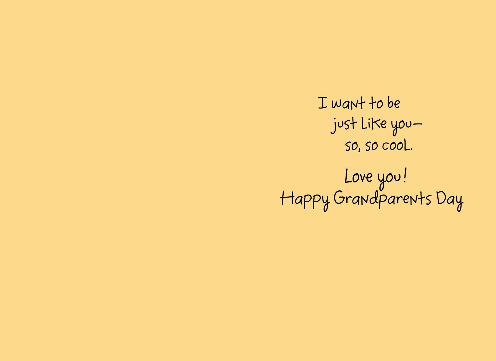 Sunflower Shades Grandparents Day Card for Grandma