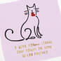 Cat Carrying a Heart Sympathy Card for Loss of Pet, , large image number 4