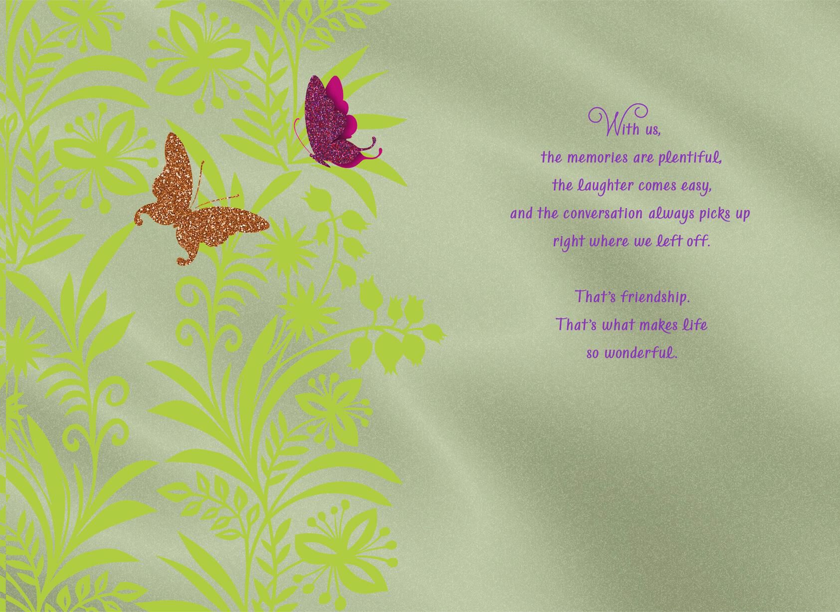 The Secret to a Wonderful Life Friendship Card