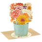 Grateful for You Fall Flower Vase 3D Pop-Up Thank-You Card, , large image number 1