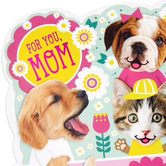 Talking Animals Mother's Day Card With Sound and Light, , large image number 5