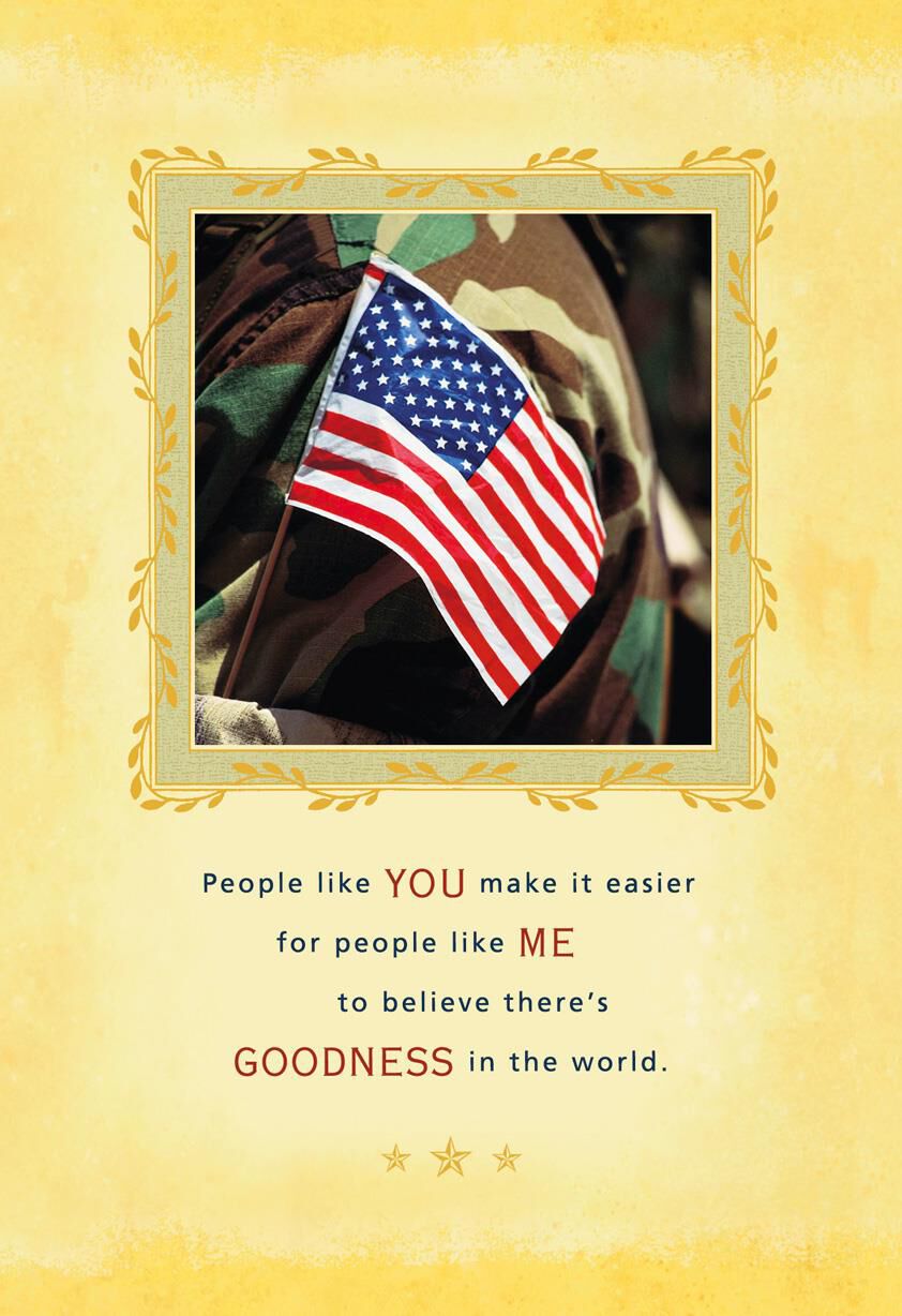 People Like You Military Appreciation Card