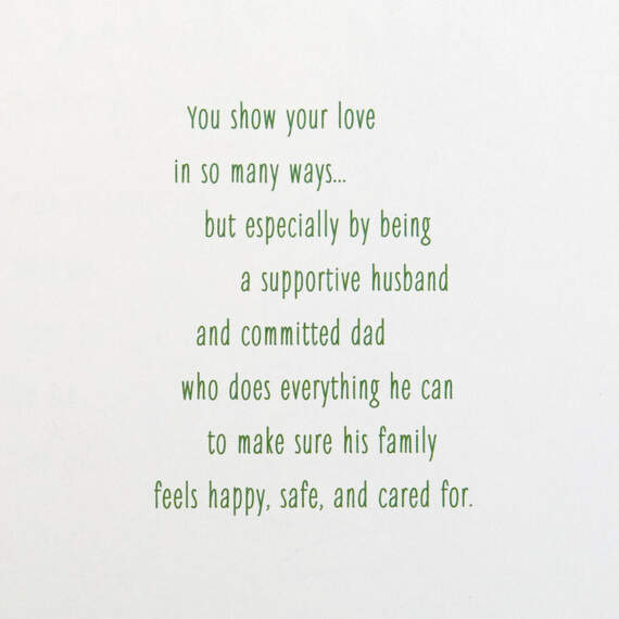 Supportive Husband, Committed Dad Father's Day Card for Husband, , large image number 2