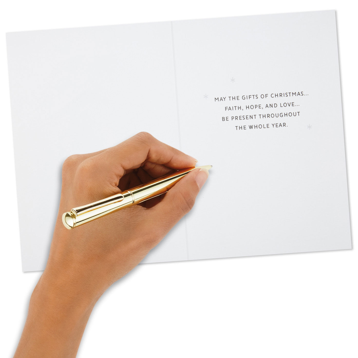 Simple Nativity Boxed Christmas Cards Signing card image number 6