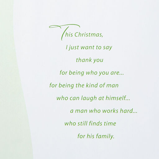 Thank You for Being My Everything Christmas Card for Husband, 