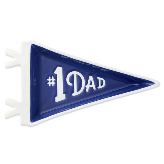 #1 Dad Pennant-Shaped Trinket Tray, , large image number 2
