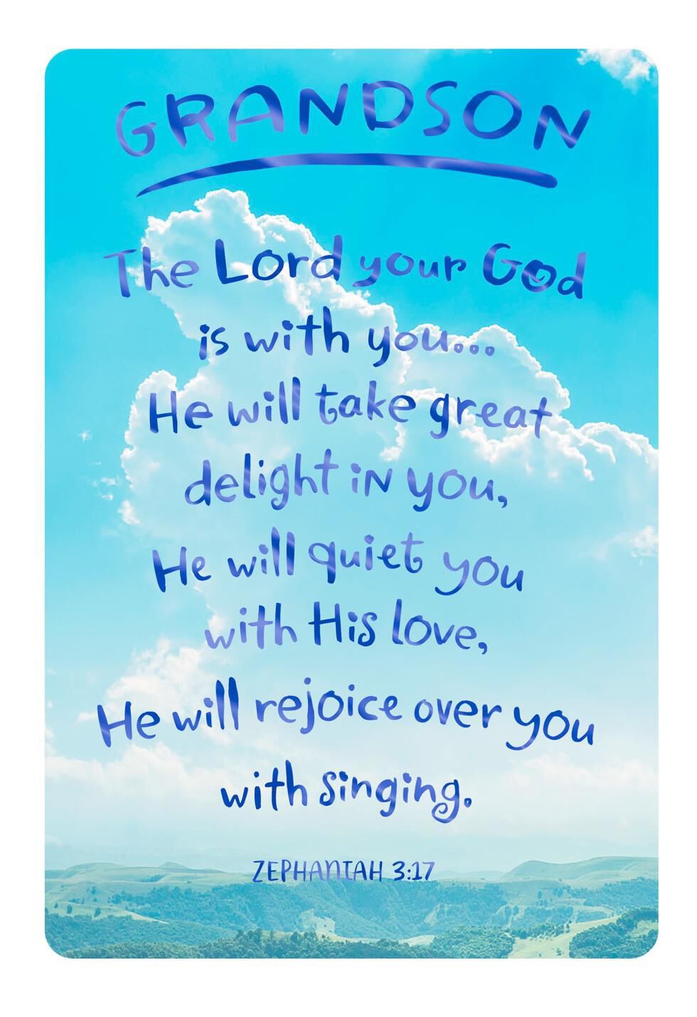 God Celebrates You Confirmation Card for Grandson