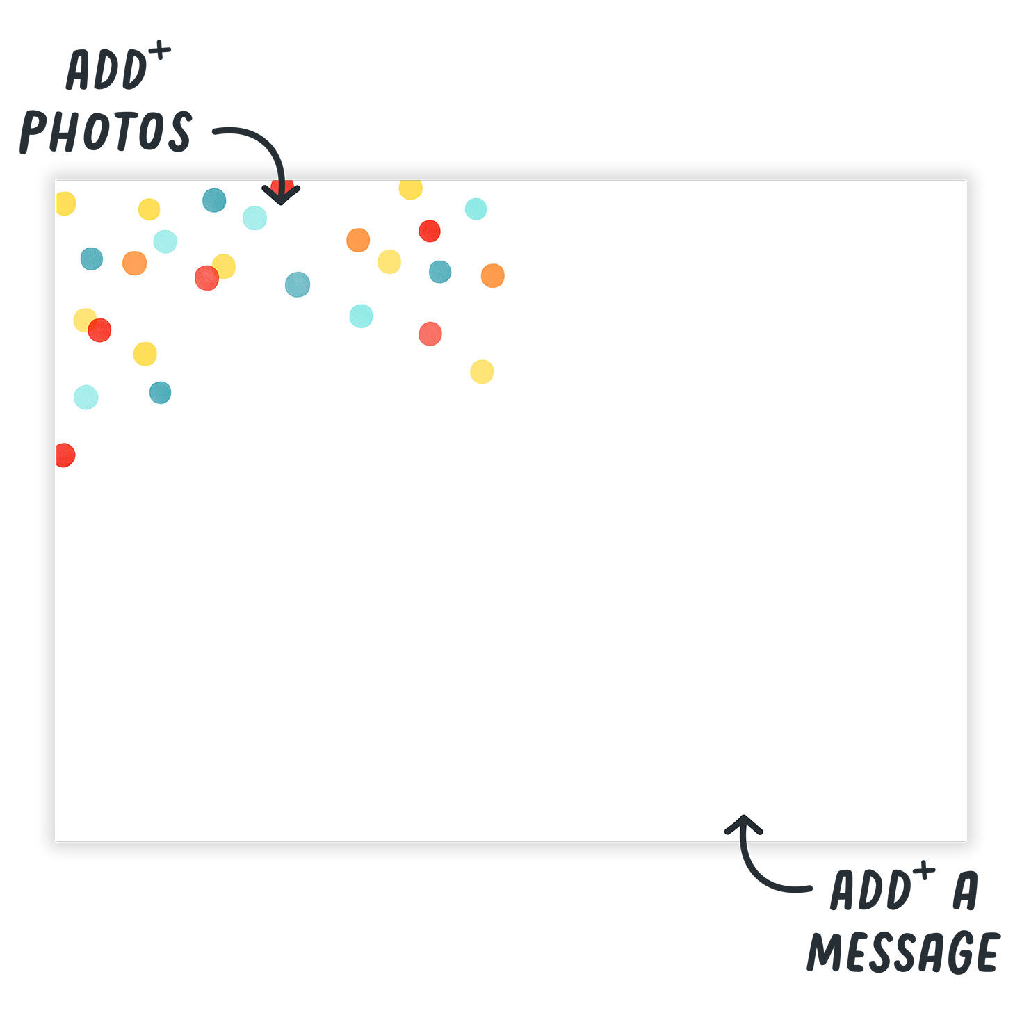 Personalized White Outline Vertical Birthday Photo Card  image number 3