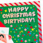 Santa and Confetti Christmas Birthday Card, , large image number 4