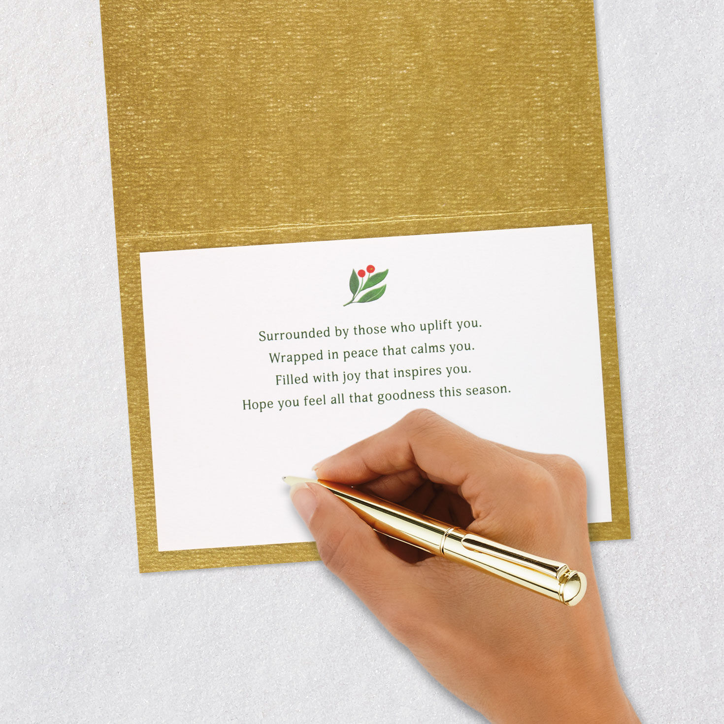 Oranges, Star Anise and Holly Christmas Card Signing card image number 7