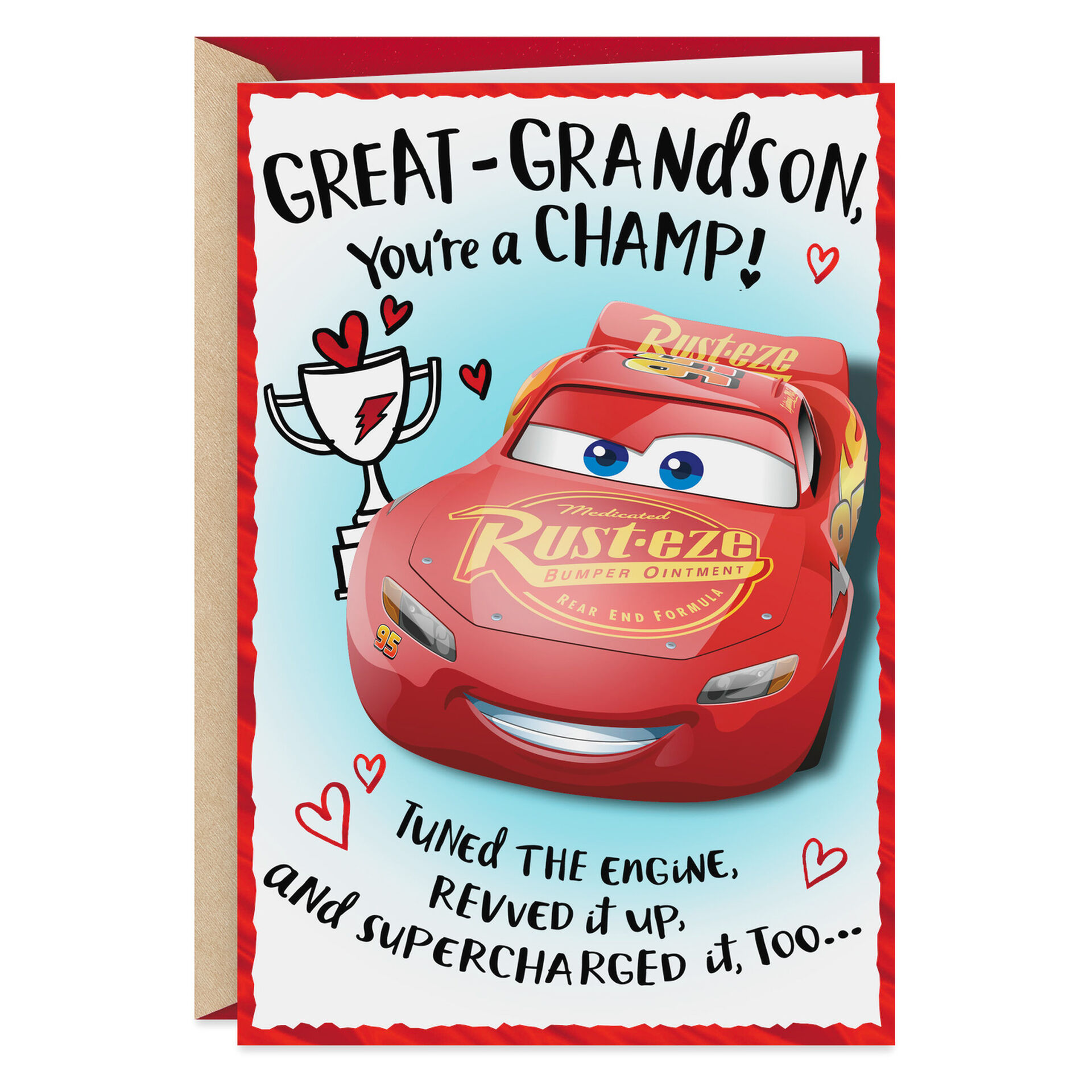 Disney Pixar Cars You Re A Champ Valentine S Day Card Greeting