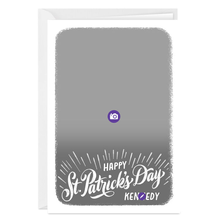 White Frame Vertical Custom St. Patrick's Day Card, , large image number 3