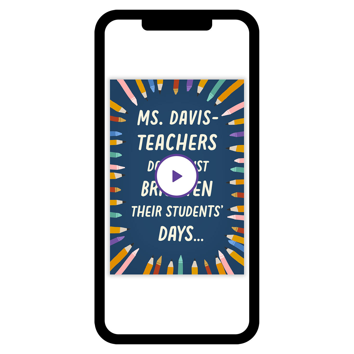 Pencils Thank-You eCard From Student