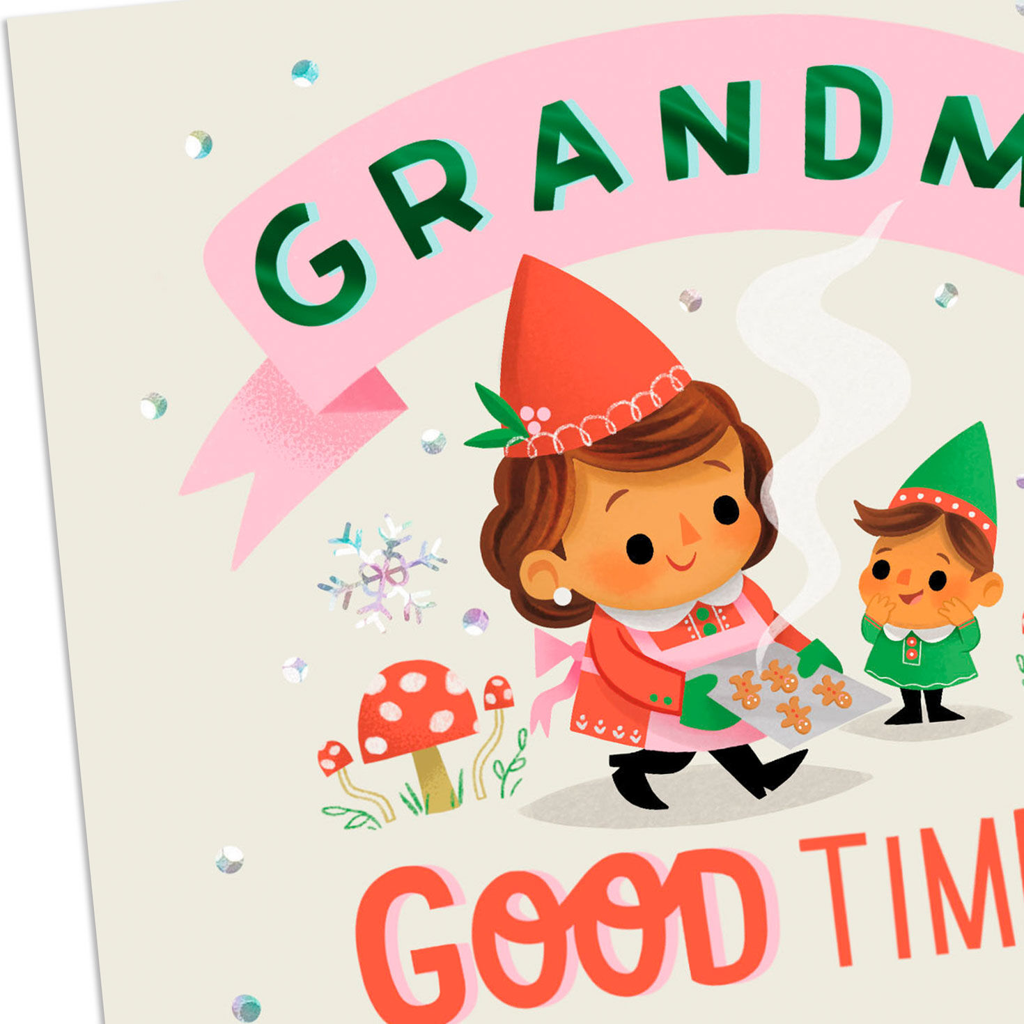Good Times, Great Stories, Best Memories Christmas Card for Grandma, , large image number 4