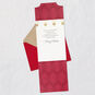 Elegant Burgundy and Gold Christmas Card for Friend Open card with envelope image number 3