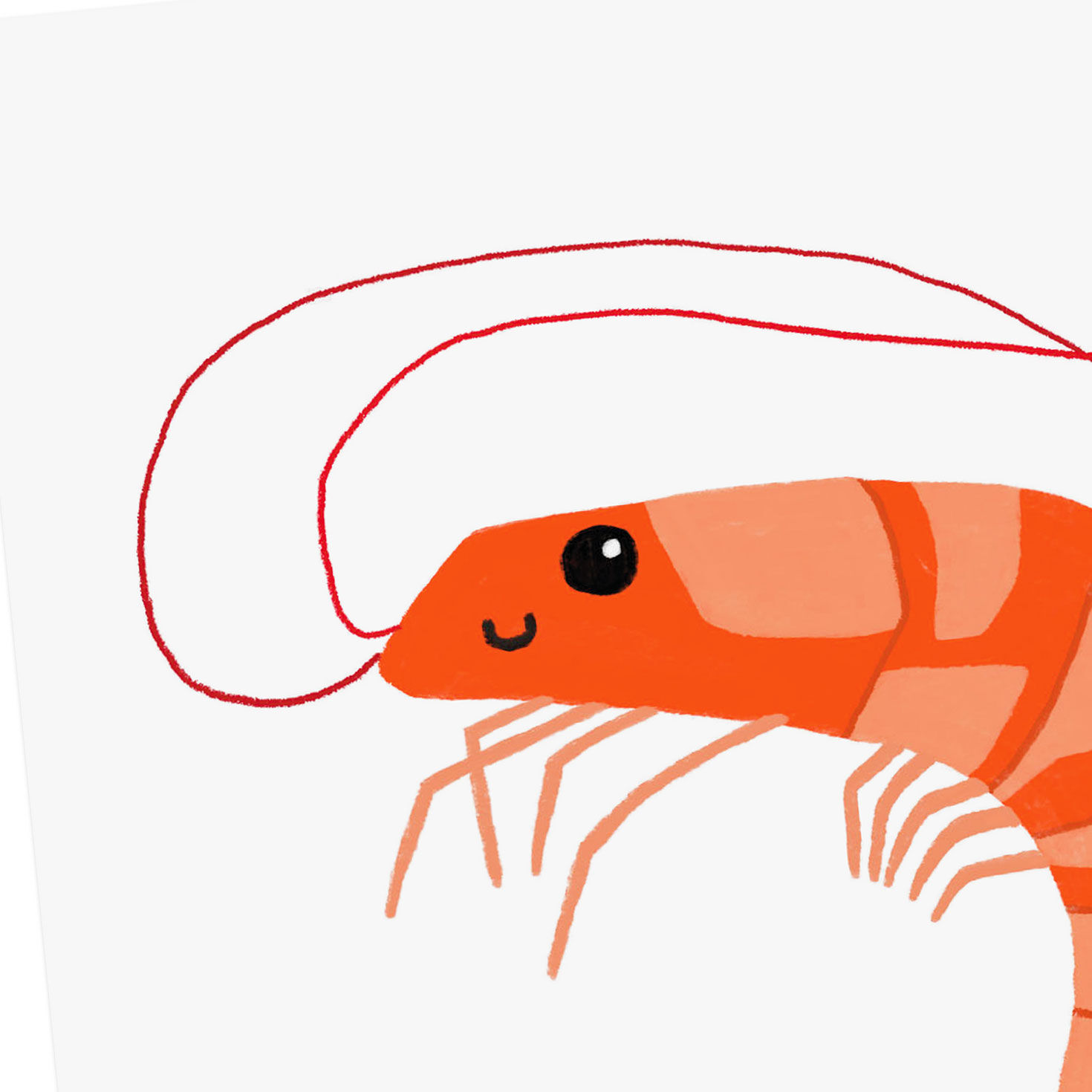 Shrimply Amazing Funny Blank Thank-You Card Card Front Detail image number 3