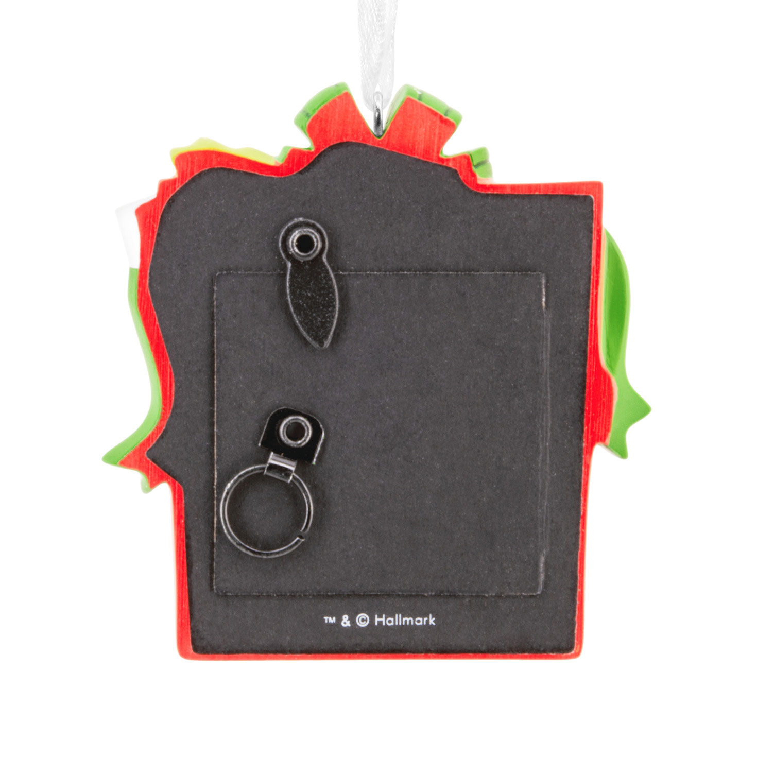 Red Gift Religious Photo Frame Christmas Ornament  image number 6