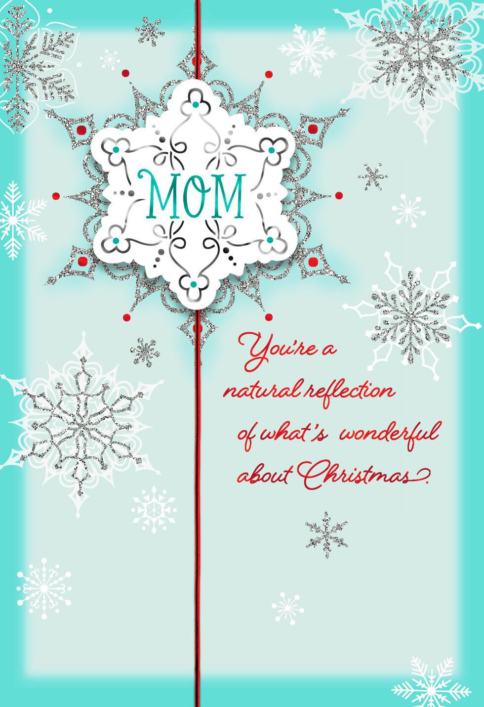 You're What's Wonderful Christmas Card for Mom