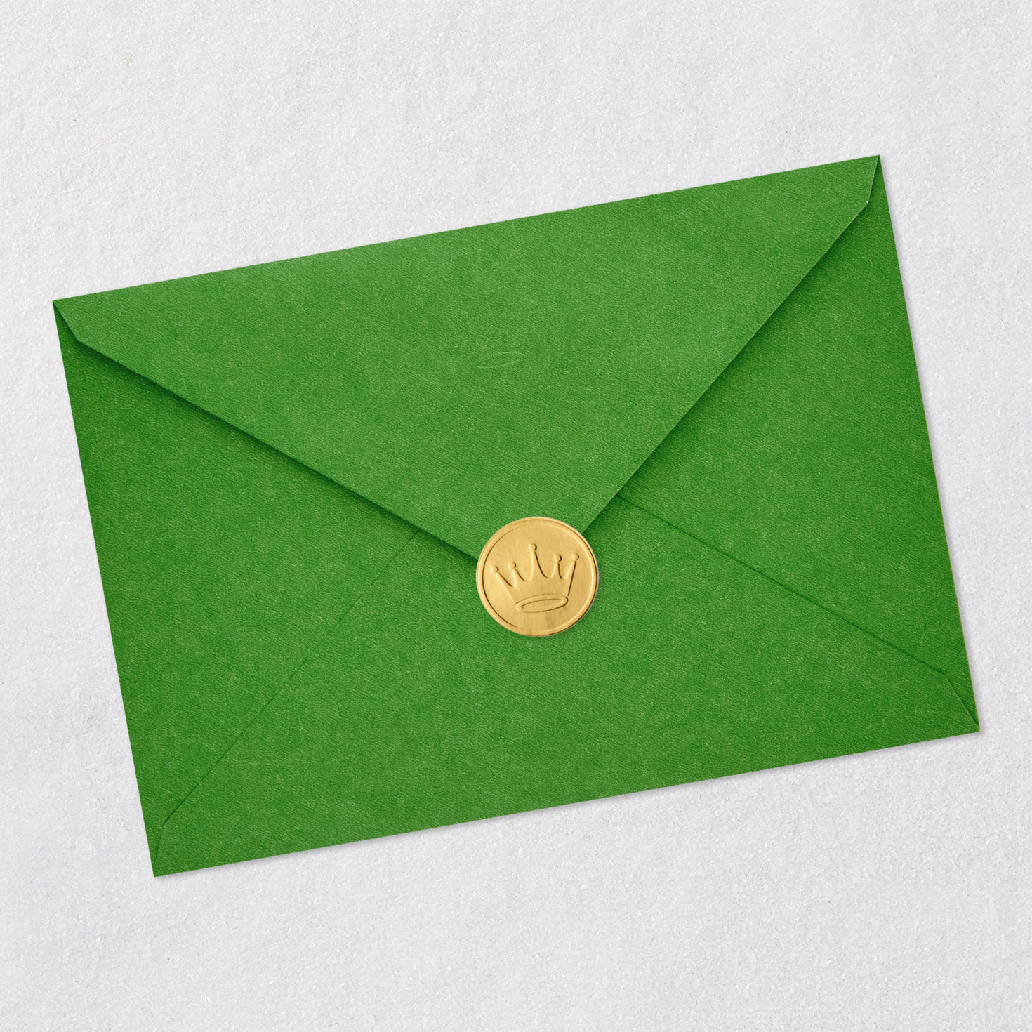 Mint Green Watercolor Christmas Birthday Card Envelope Back with Seal image number 7