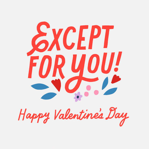 Everyone Sucks Poem Funny Valentine's Day Card, , large image number 2