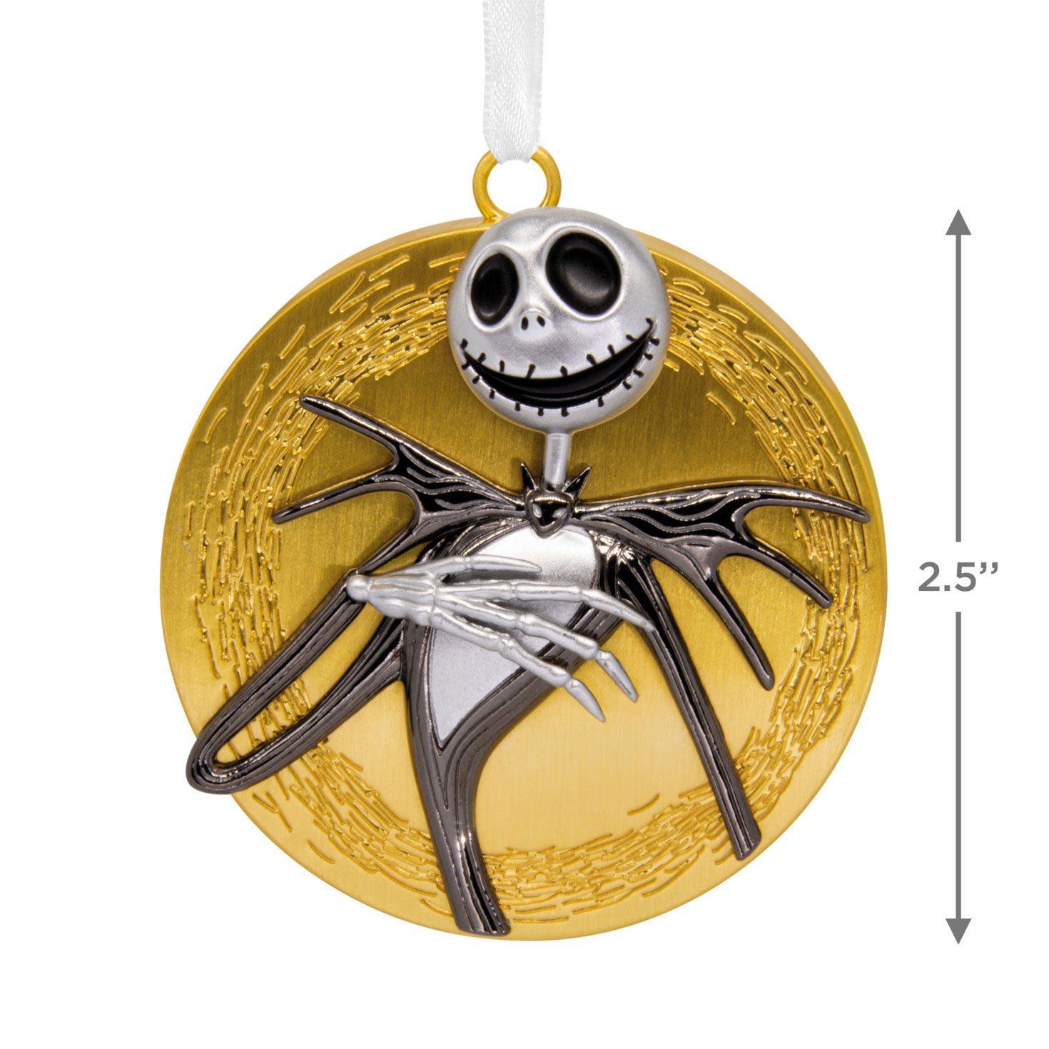 Disney Tim Burton's The Nightmare Before Christmas Jack Skellington on Moon Metal Hallmark Ornament for only USD 17.49 | Hallmark