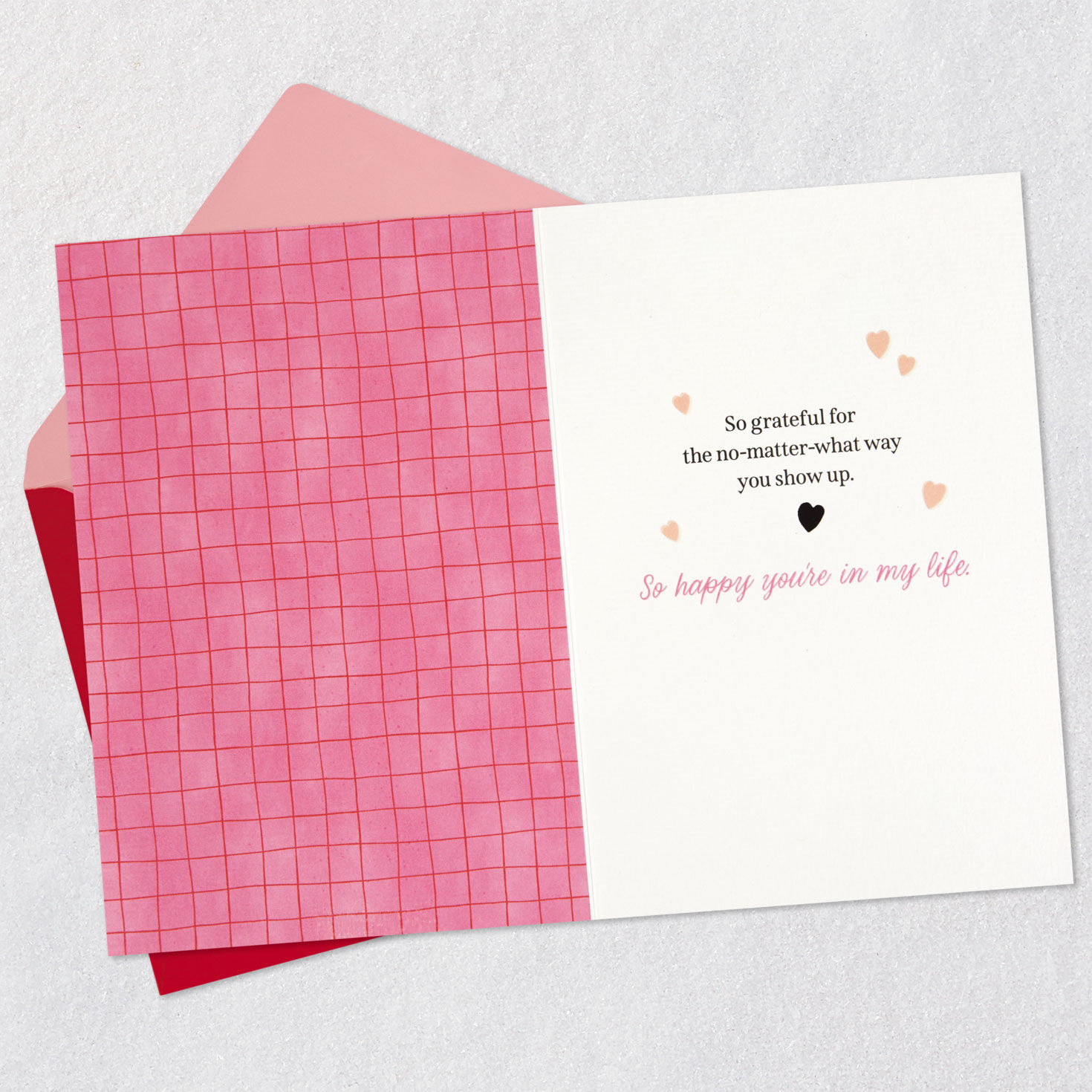 Colorful Lettering Happy Valentine's Day Card Open card with envelope image number 3