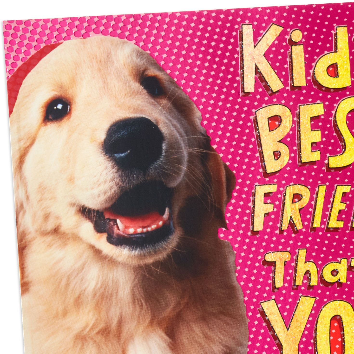 Golden Retriever Puppy on Pink Mother's Day Card  image number 4